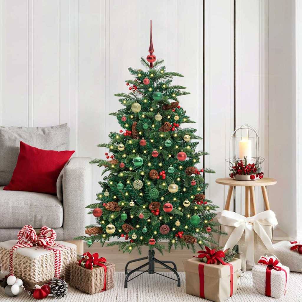 Sapin de Noël | Arbre de Noël artificiel Vert 150 cm PVC, métal et plastique Maison Chic - Image 2