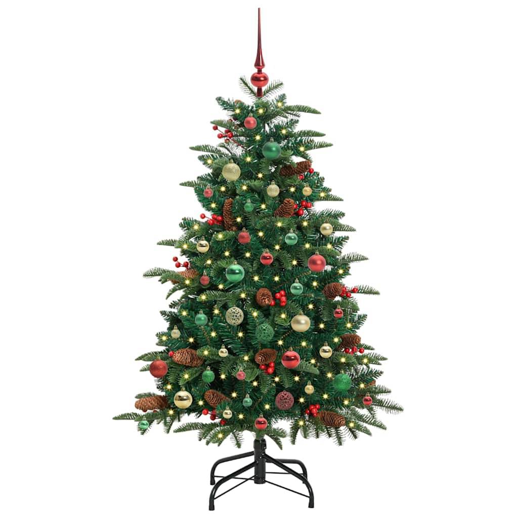 Sapin de Noël | Arbre de Noël artificiel Vert 150 cm PVC, métal et plastique Maison Chic - Image 3
