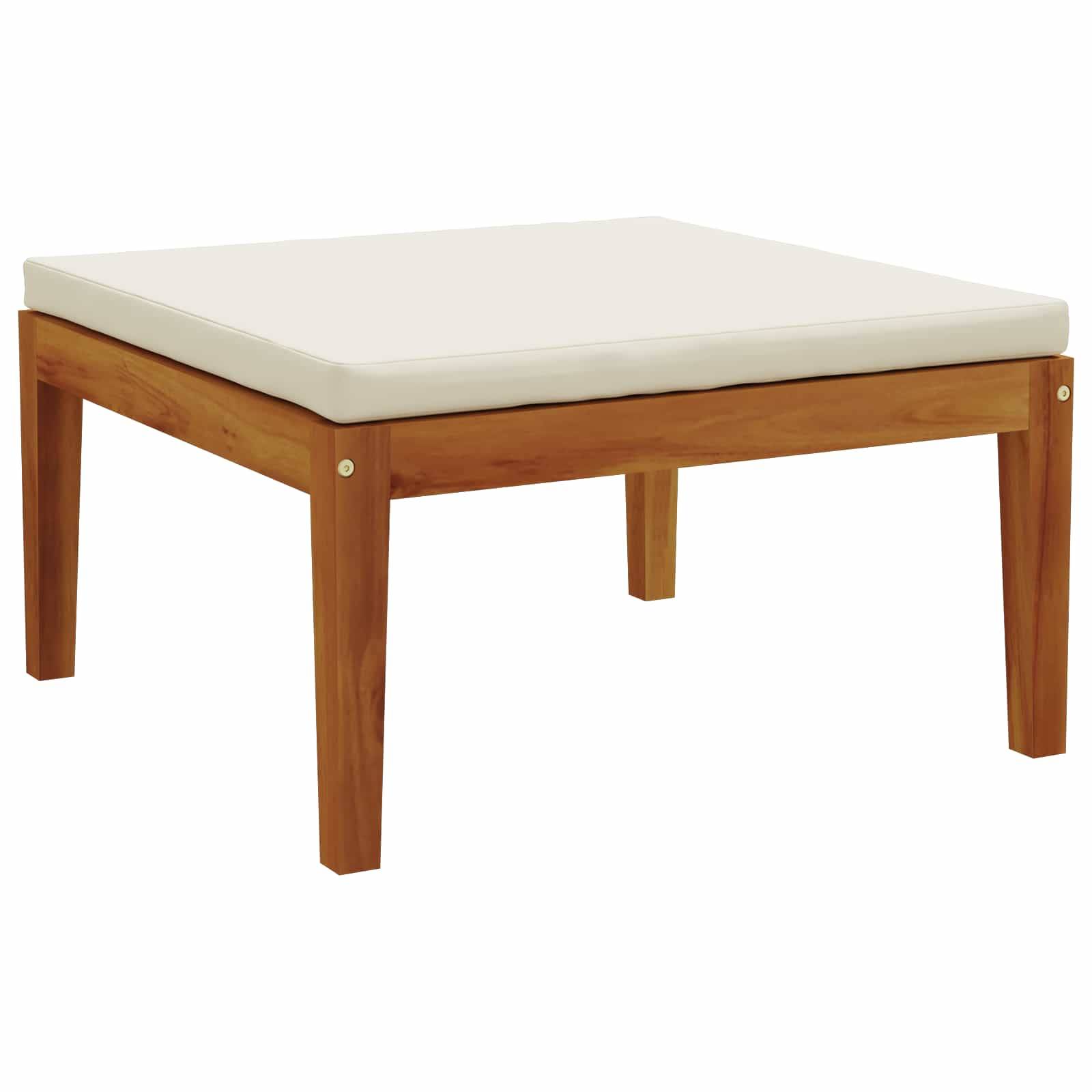 Vidaxl - Ensemble de salon de jardin 3 pc avec coussins Naturel vidaXL 42022067 - Image 7