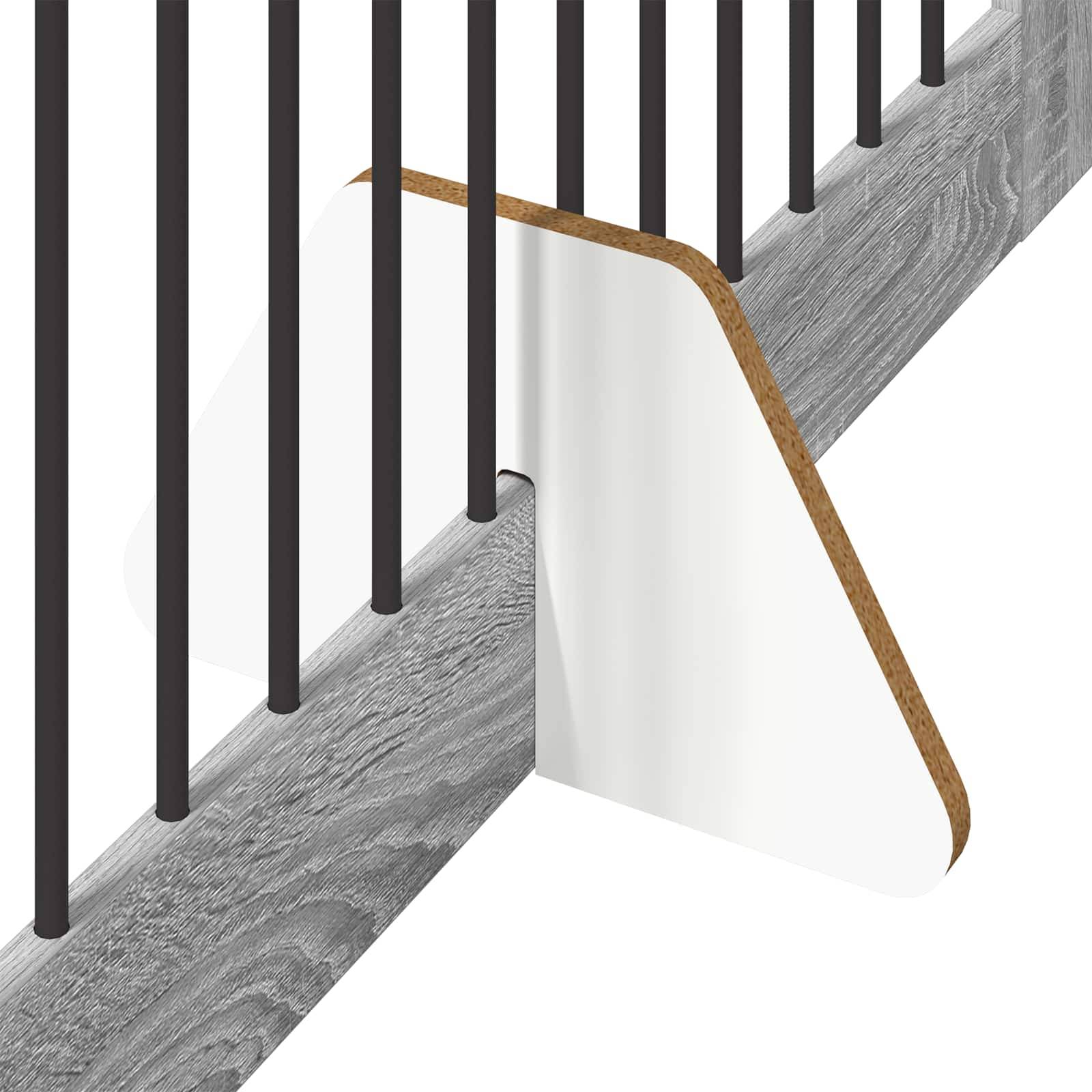 ComfortXL - Barrière Sécurité Chien Bois Intérieur Pliable Modulable Sonoma Gris 200cm - ComfortXL Outdoor Living - Image 6