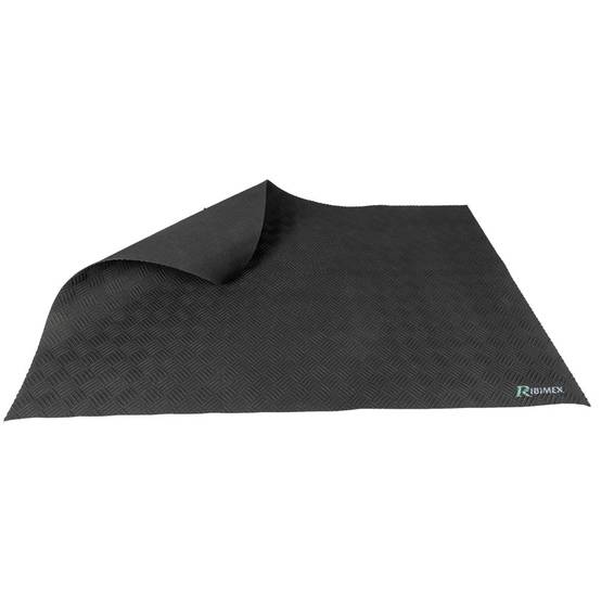Ribimex - Tapis BBQ, atelier, garage et maison 80x120 cm en caoutchouc gris - Image 1