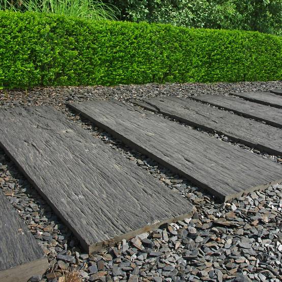 Sans Marque - Pas japonais Rectangle Schiste 100x50x3-7 cm (lot de 15) - RO'MA NATURE - Image 5