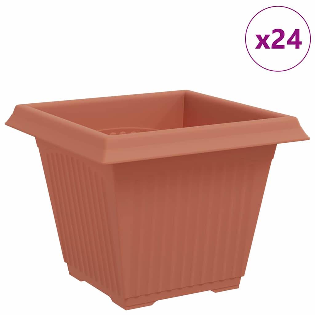 Prolenta Premium - Jardinière plastique rouge 38 x 38 x 30 cm - Prolenta premium p395.1 - Image 2