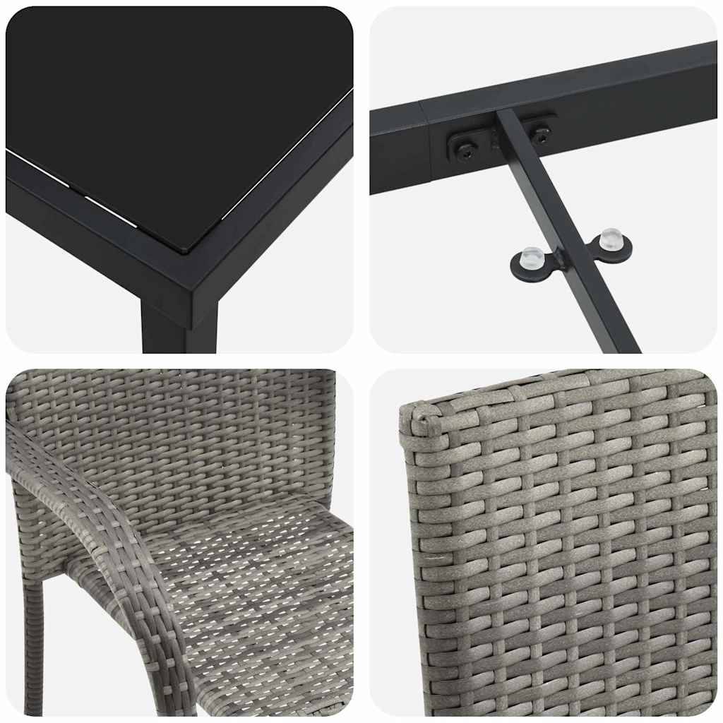 ComfortXL - Salon de Jardin 4 Places pour une Utilisation Quotidienne avec Table Verre Gris – ComfortXL Outdoor Living - Image 9