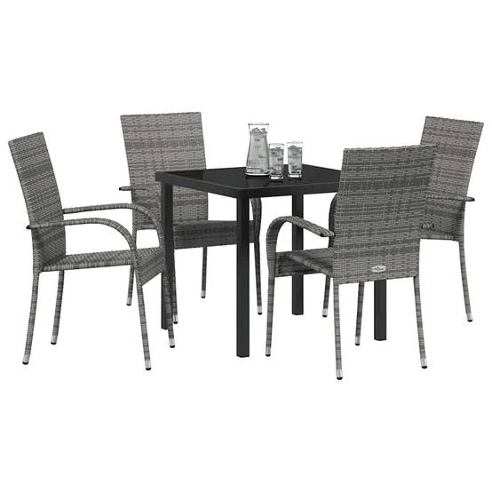 ComfortXL - Salon de Jardin 4 Places pour une Utilisation Quotidienne avec Table Verre Gris – ComfortXL Outdoor Living - Image 3