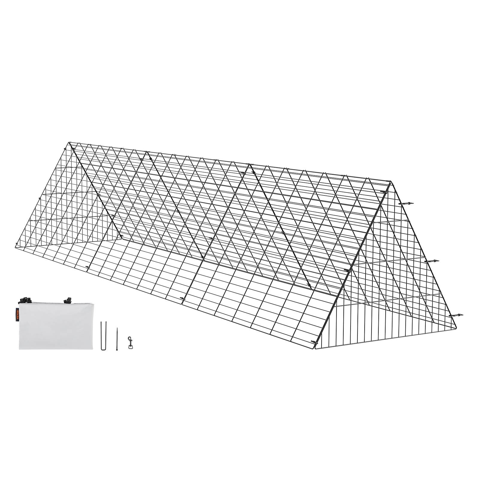 VEVOR Enclos poulailler, 300x71x61,5 cm, tunnels, portable. Poulets, canards. - Image 1