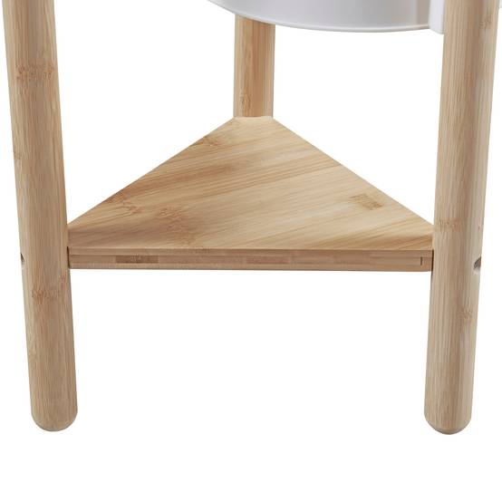Étagère à plantes sastamala à 4 niveaux bambou 78 x 35 x 35 cm naturel blanc - Image 5