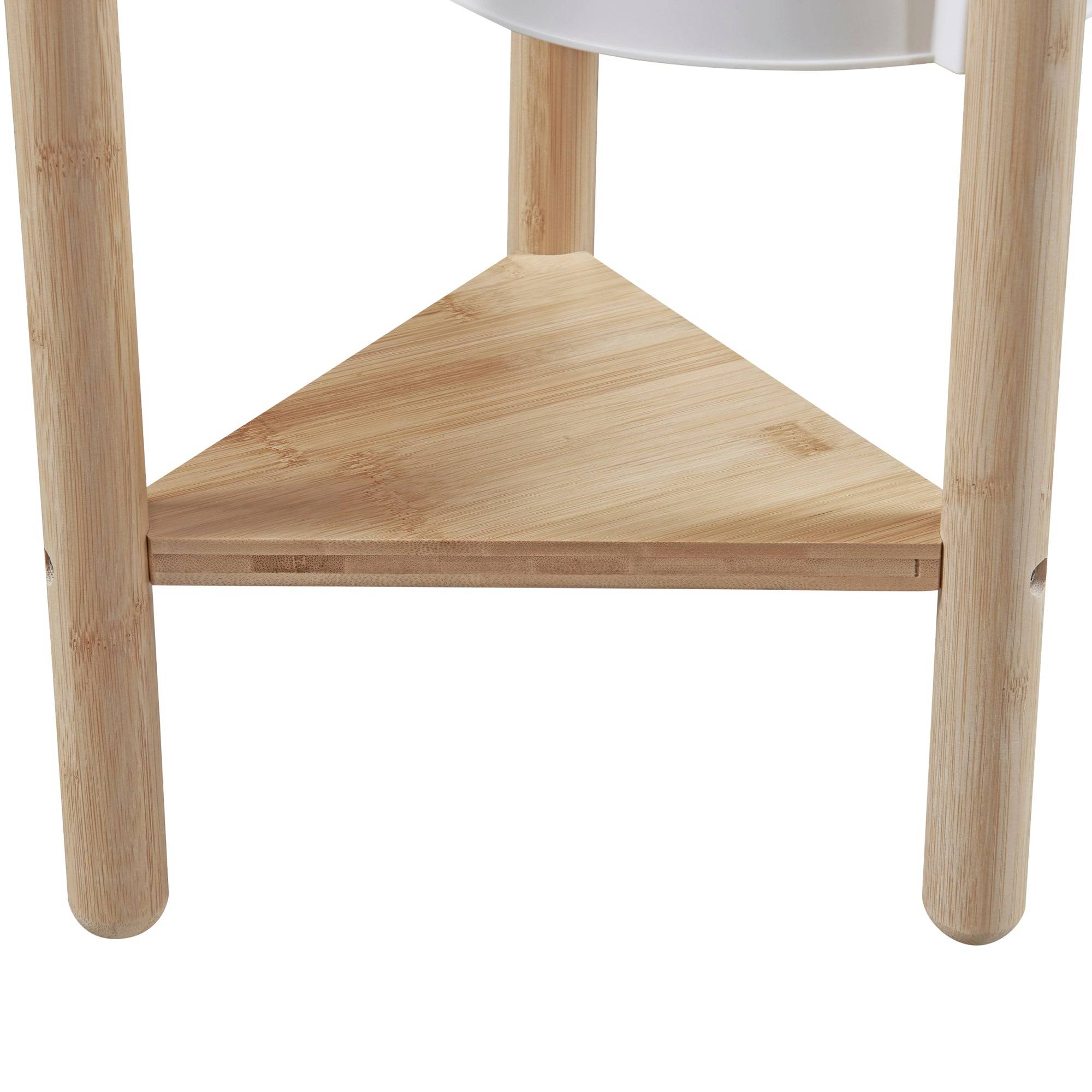 Étagère à plantes sastamala à 4 niveaux bambou 78 x 35 x 35 cm naturel blanc - Image 5