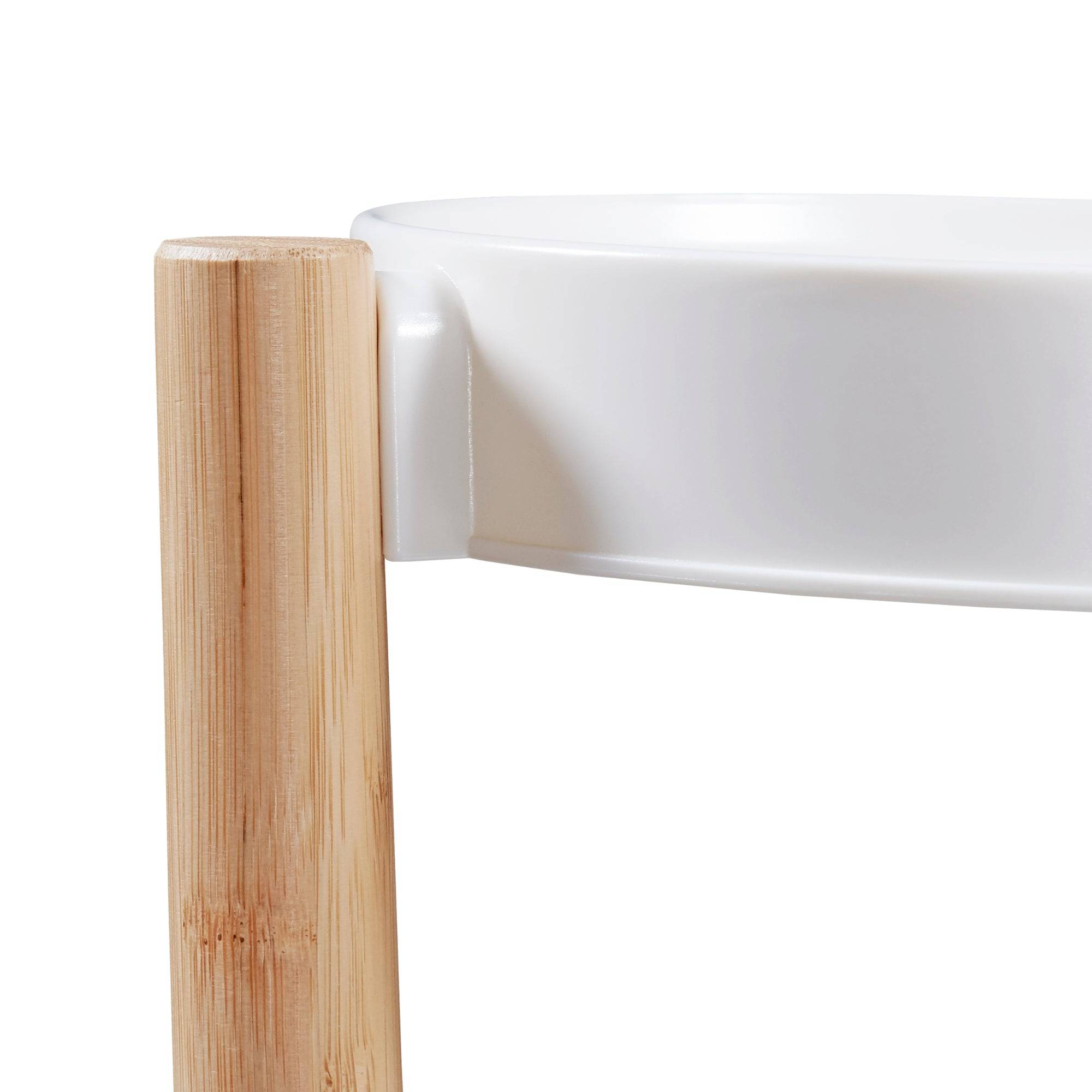 Étagère à plantes sastamala à 4 niveaux bambou 78 x 35 x 35 cm naturel blanc - Image 3