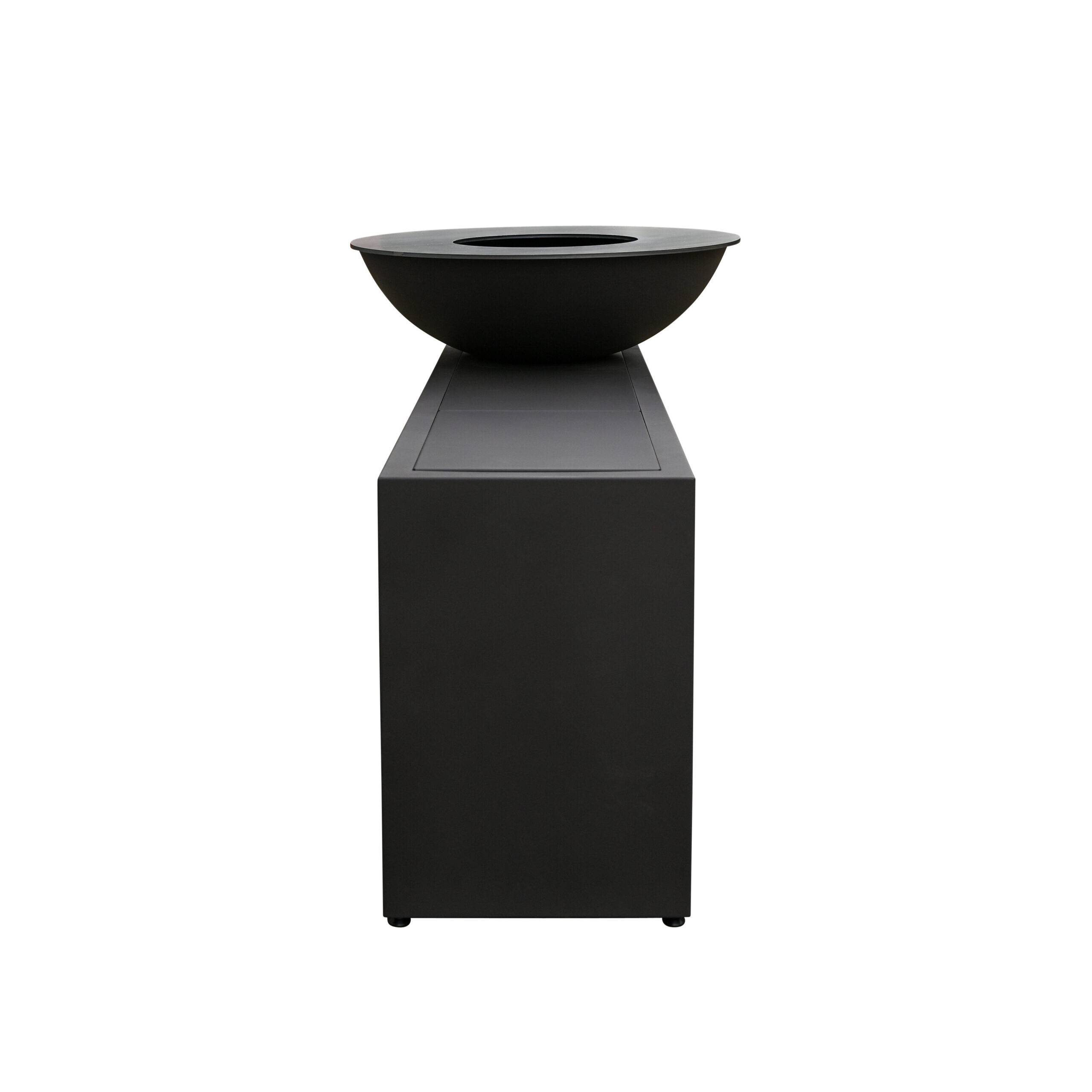 Quoco - Brasero Piatto Tavolo Medium Noir Ø84 + Grille + Spatule + Housse - Image 3