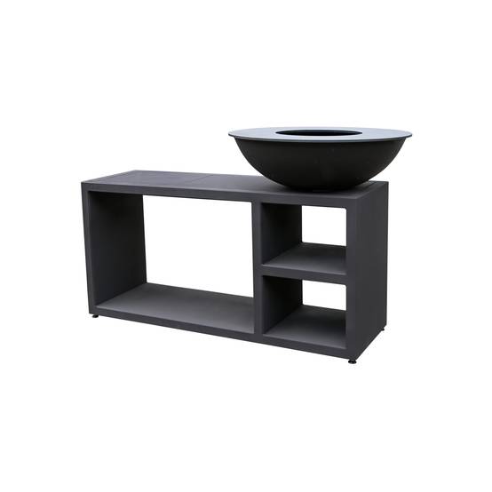 Quoco - Brasero Piatto Tavolo Medium Noir Ø84 + Grille + Spatule + Housse - Image 2