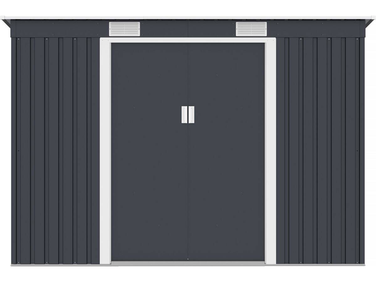 Habitat Et Jardin - Abri De Jardin Métal Monopente "austin" - 3,14 M2 - Gris -habitat Et Jardin - Image 5