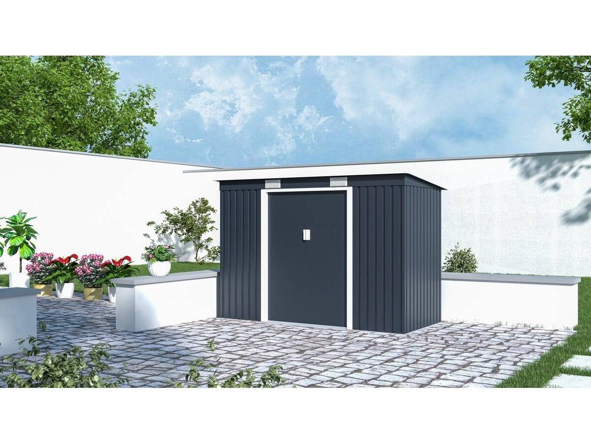 Habitat Et Jardin - Abri De Jardin Métal Monopente "austin" - 3,14 M2 - Gris -habitat Et Jardin - Image 3
