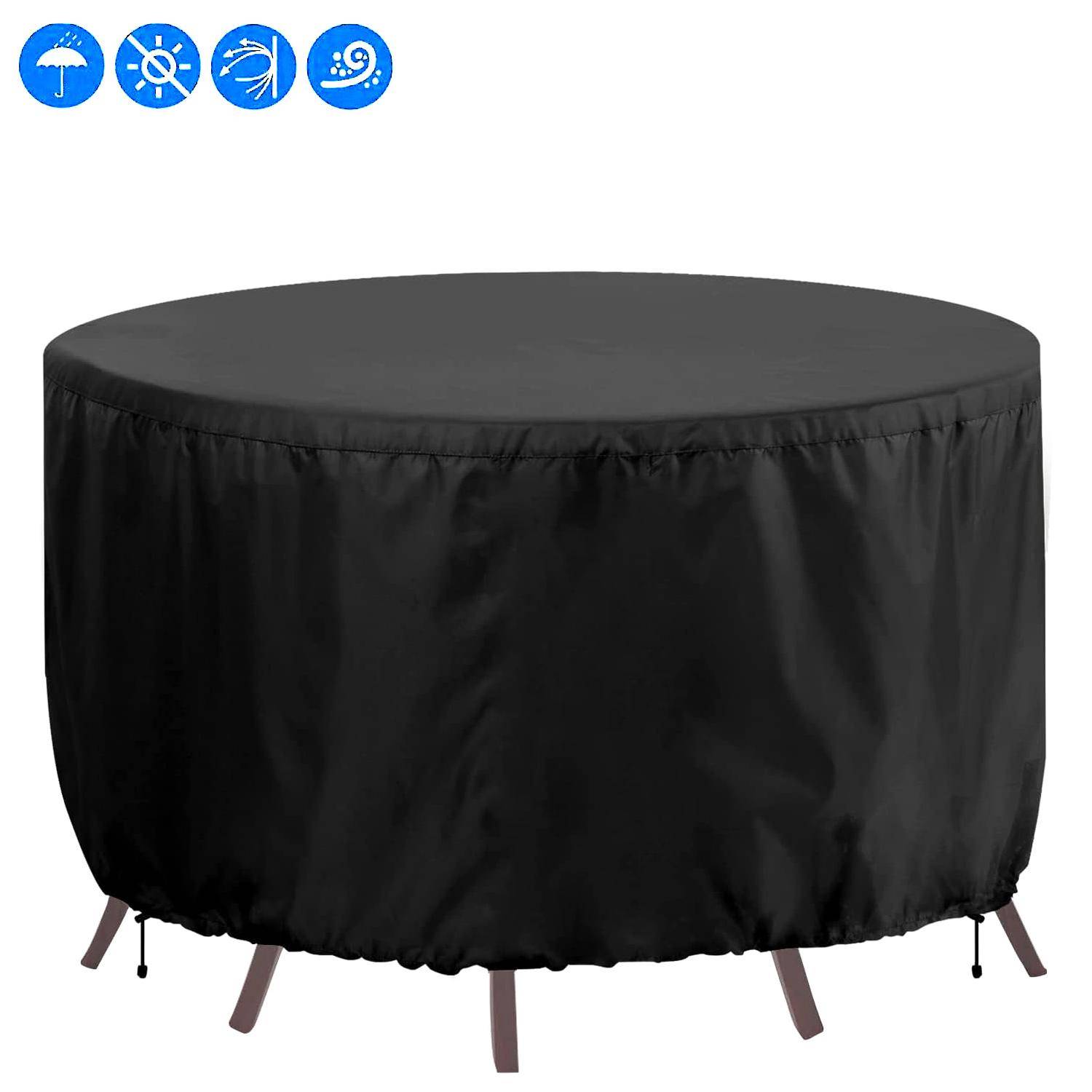 IntiMeg - Housse salon de jardin, Oxford Housse de Protection Salon de Jardin Housse Table Bâche Salon de Jardin Imperméable Résistant à la Vent , 230x110 cm - Image 1