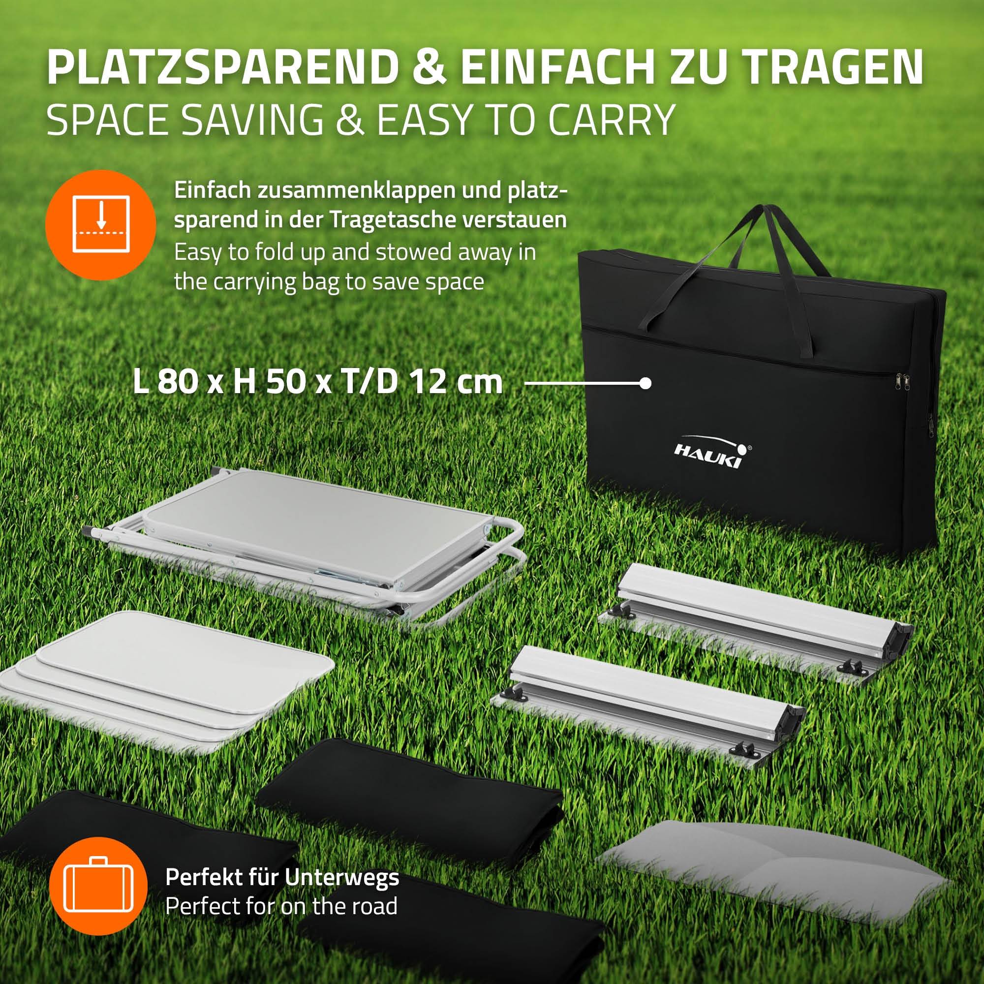 Cuisine de Camping Pliable, avec Sac de Transport, Meuble à Étagères de Rangement, Noir, Aluminium/Tissu Oxford - Image 7