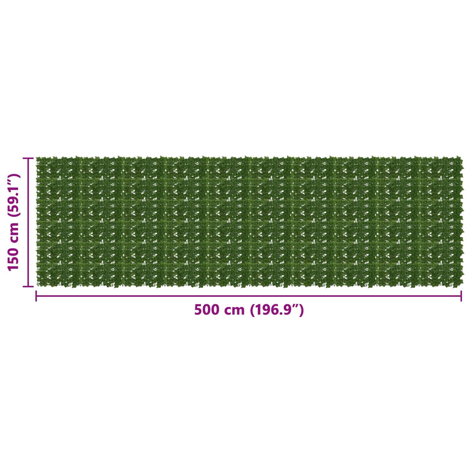 Écran de balcon polyéthylène et tissu vert 500 x 150 cm - PANGIVO - Image 5