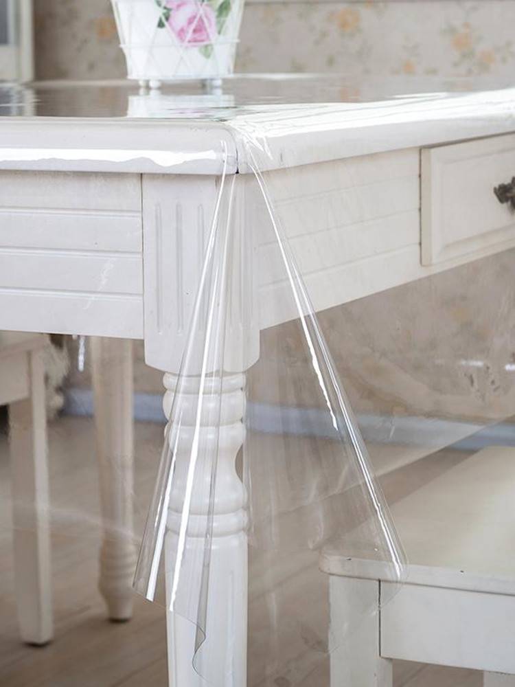 Nappe Transparente Epaisseur 80 Microns Taille 140X140CM Composition 100% PVC Caoutchouc Protecteur De Meubles - Image 3