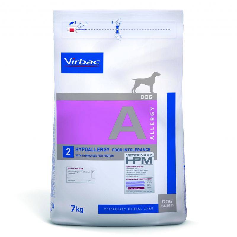 CROQUETTES CHIEN VETERINARY HPM DOG A2 ALLERGY SAUMON - VIRBAC 7 kg - Image 1