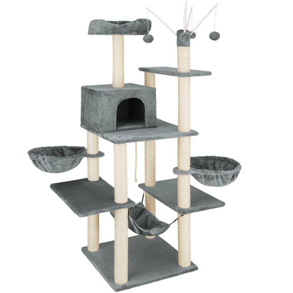 Arbre à chat 165 cm gris foncé - Image 1