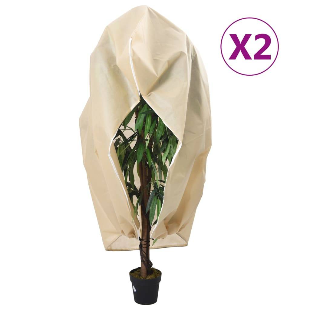 Vidaxl - Housses de protection pour plantes avec fermeture éclair 2 pcs vidaXL 3203534 - Image 1