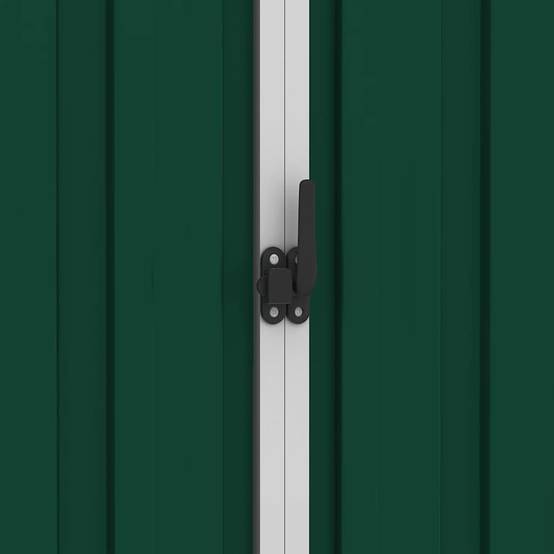 Abri de jardin métal vert 205 x 129 x 183 cm - PANGIVO - Image 7