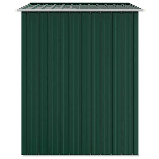 Abri de jardin métal vert 205 x 129 x 183 cm - PANGIVO - Image 5