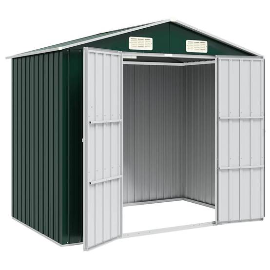 Abri de jardin métal vert 205 x 129 x 183 cm - PANGIVO - Image 3