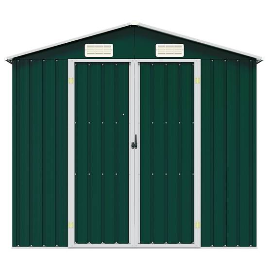 Abri de jardin métal vert 205 x 129 x 183 cm - PANGIVO - Image 4