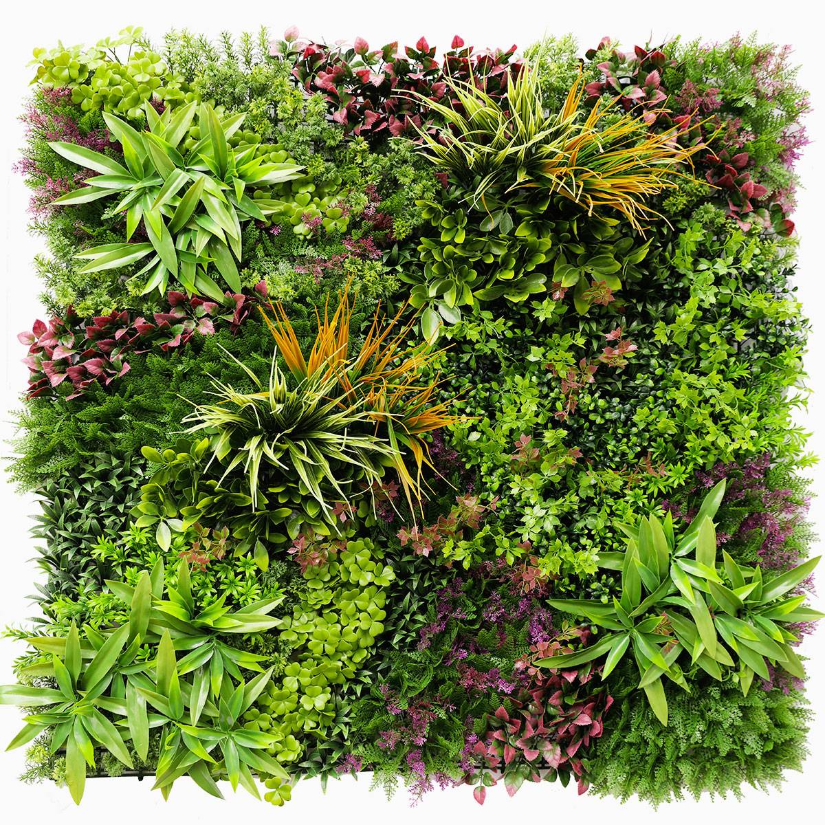 Wood-Colors Mur vegetal artificiel plaque de 1mx1m Le Coloré - Image 1