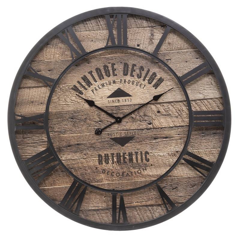 Horloge D80 métal et bois Oscar Atmosphera - Image 1