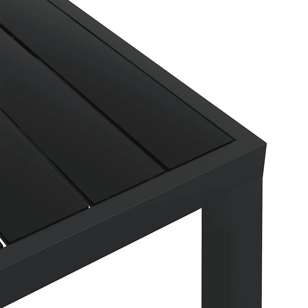 ComfortXL - Table de Jardin Carrée 80x80 cm, Plateau en Bois Composite (WPC) et Structure Aluminium Noir, Moderne et Résistante – ComfortXL Outdoor Living - Image 4
