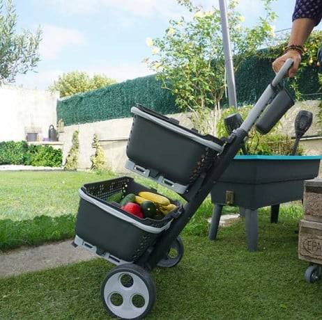 Mv Industries - Chariot Kaba pour Kajo 15L + 2 paniers 15 litres New, Couleur Gris/Gris Souris - Image 3