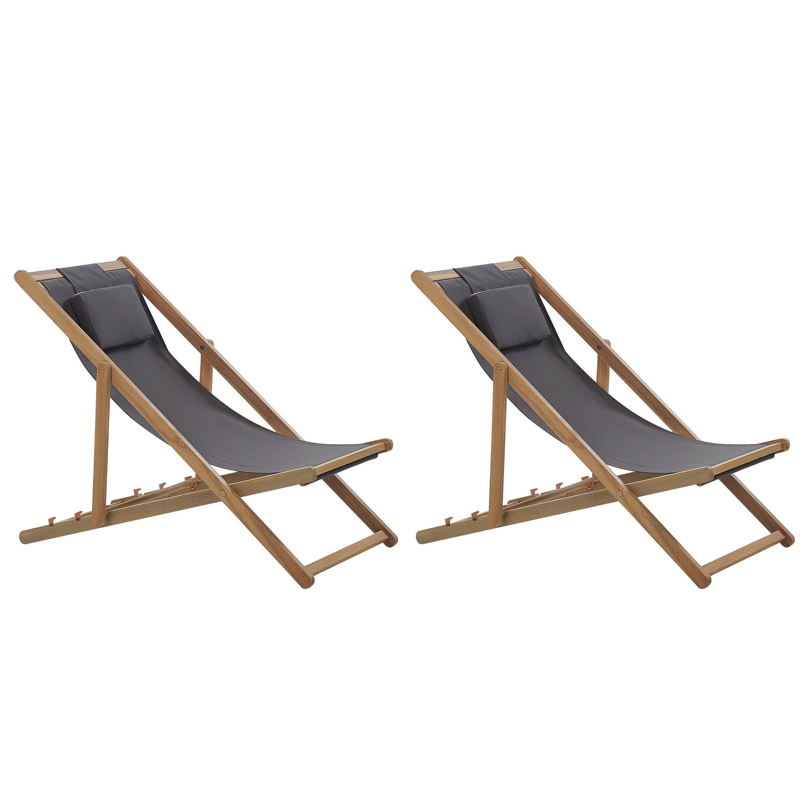 Beliani - Chaise longue Tissu Marron foncé AVELLINO - 54x101x84- Beliani - Image 2