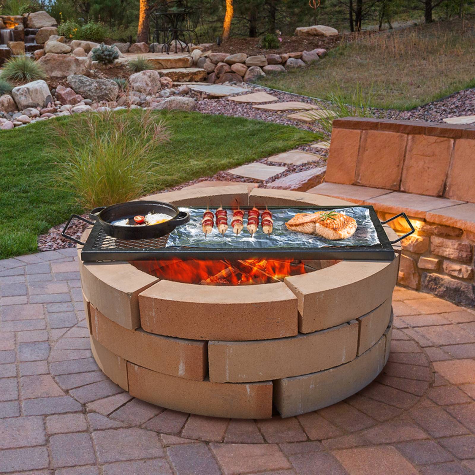 Vevor - VEVOR Grille de Cuisson Grille de Barbecue Rectangulaire 81 cm pour Camping - Image 8