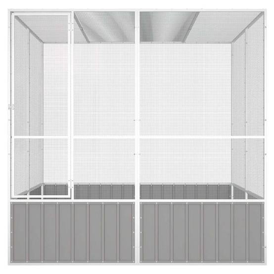 Cage Extérieure Acier Galvanisé Grand Espace Gris 213,5x217,5cm - ComfortXL Outdoor Living - Image 3