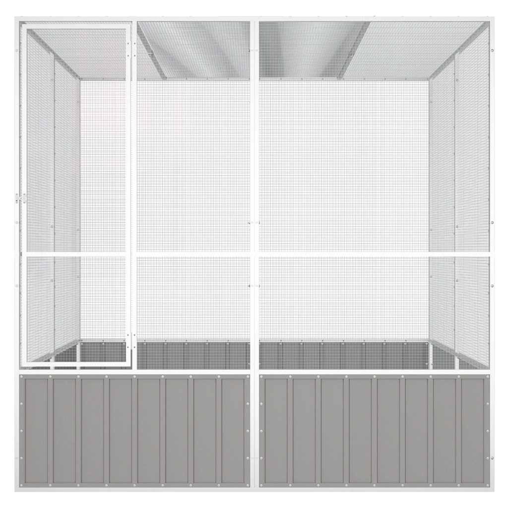 Cage Extérieure Acier Galvanisé Grand Espace Gris 213,5x217,5cm - ComfortXL Outdoor Living - Image 3