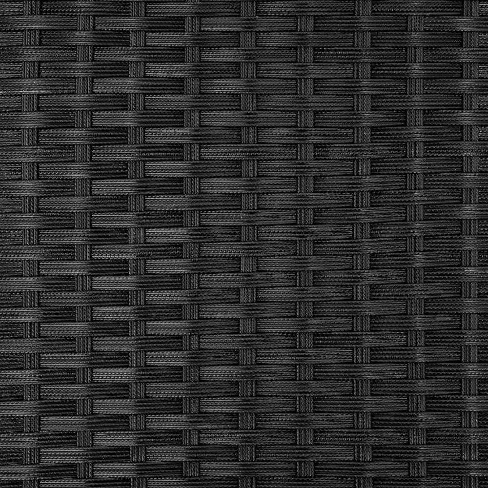Helloshop26 - Salon de jardin rotin résine tressé synthétique 2 places noir - Image 7