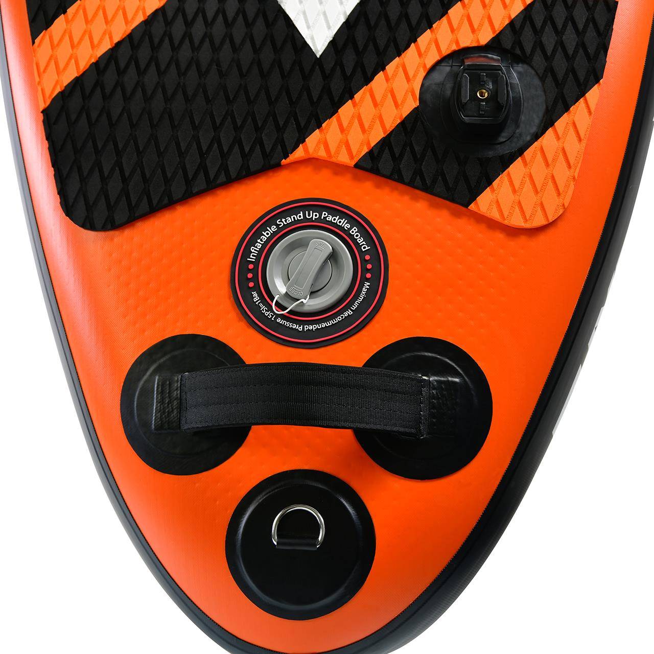 Planche Stand Up Board gonflable FUXTEC 320 x 81 x 15 cm - orange blanc noir - Sea Cruiser - Image 6