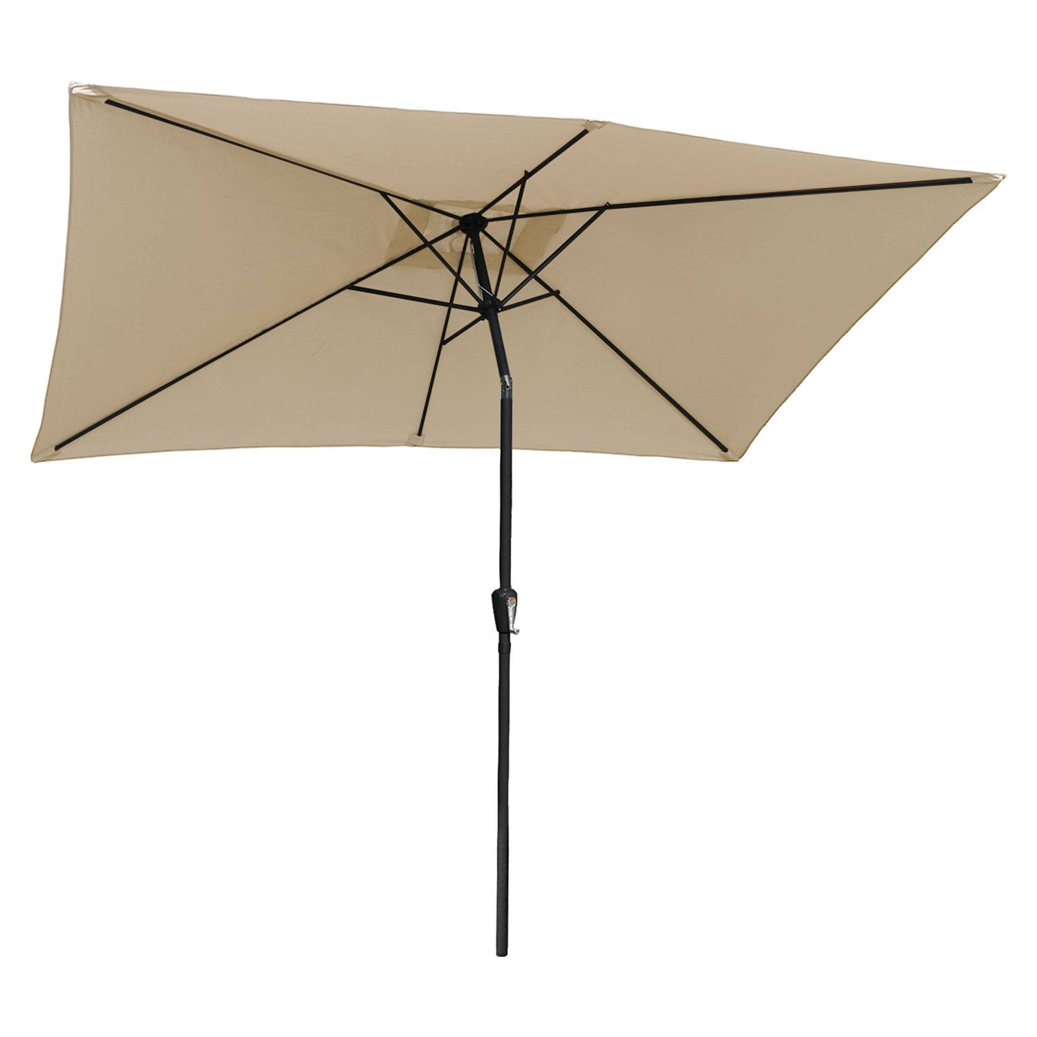 Happy Garden - Parasol droit HAPUNA rectangulaire 2x3m beige - HAPPY GARDEN - Image 2