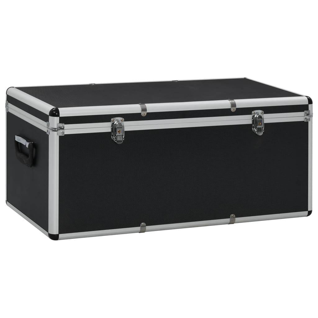 Helloshop26 - Boîtes de rangement 3 pièces aluminium noir - Image 4