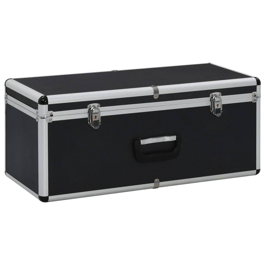 Helloshop26 - Boîtes de rangement 3 pièces aluminium noir - Image 3