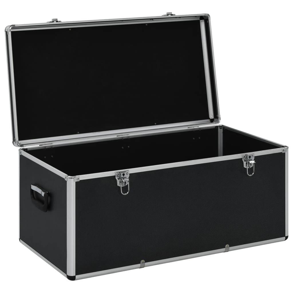 Helloshop26 - Boîtes de rangement 3 pièces aluminium noir - Image 7