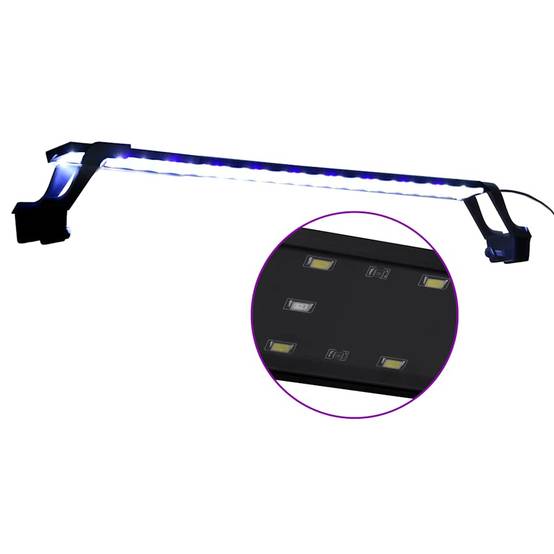 Lampe LED à Pinces pour Aquarium Design Fin Lumière Bleue et Blanche 75-90 cm - ComfortXL Outdoor Living - Image 2