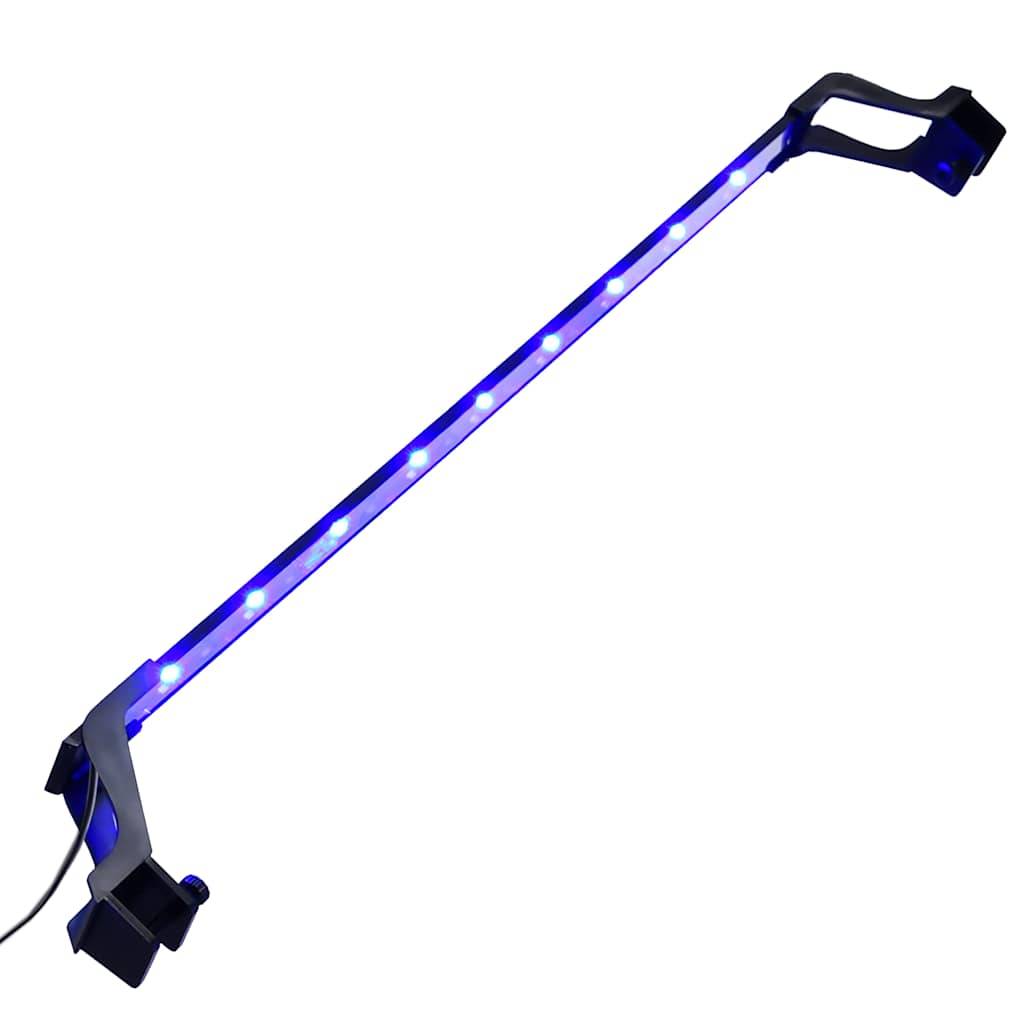 Lampe LED à Pinces pour Aquarium Design Fin Lumière Bleue et Blanche 75-90 cm - ComfortXL Outdoor Living - Image 1