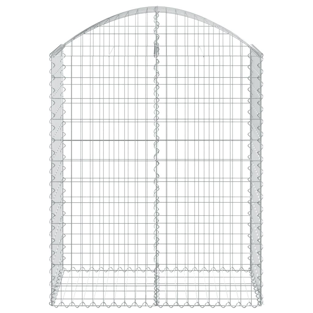 Vidaxl - Panier de gabions arqué 100x50x120/140 cm Fer galvanisé vidaXL 153436 - Image 4