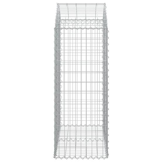 Vidaxl - Panier de gabions arqué 100x50x120/140 cm Fer galvanisé vidaXL 153436 - Image 5