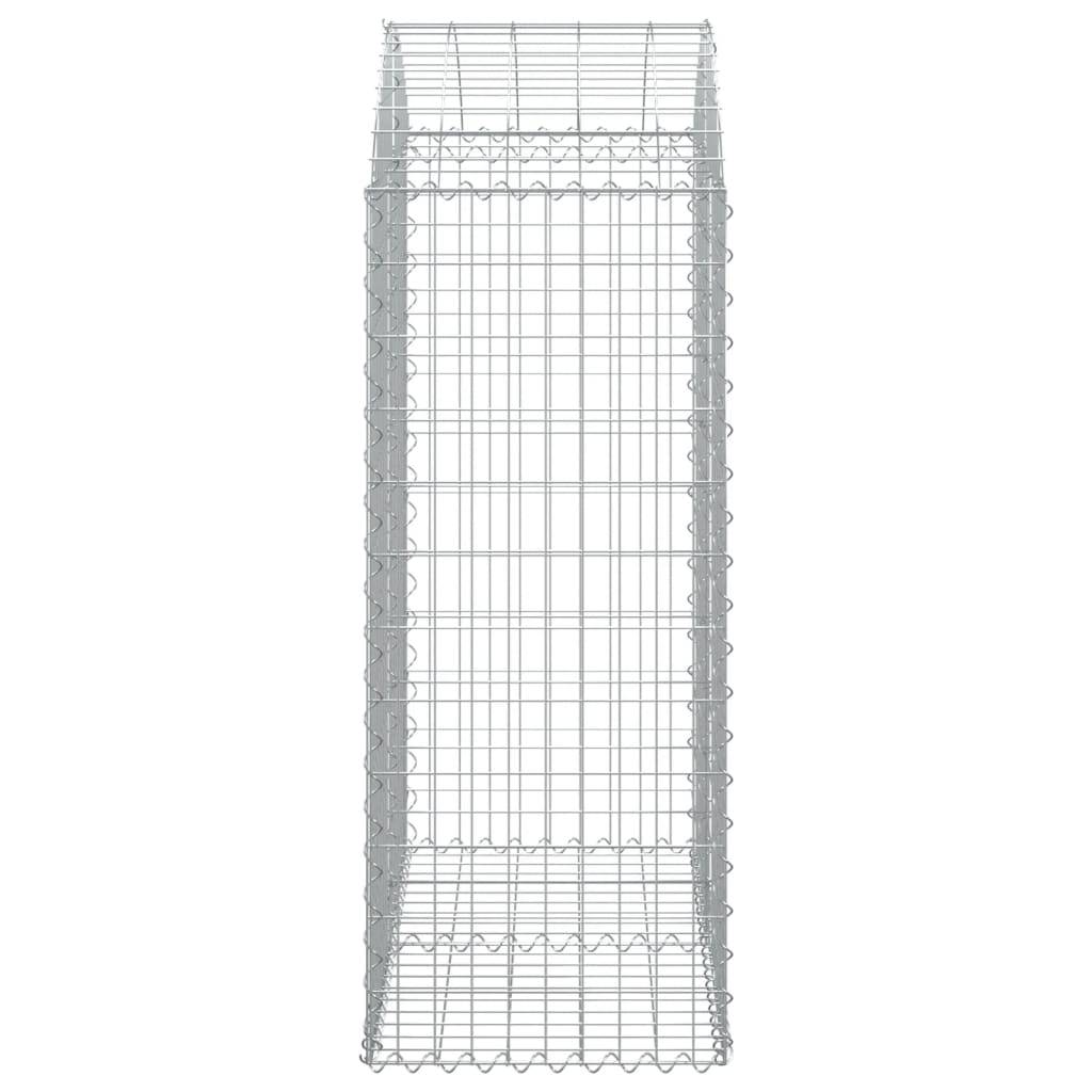 Vidaxl - Panier de gabions arqué 100x50x120/140 cm Fer galvanisé vidaXL 153436 - Image 5