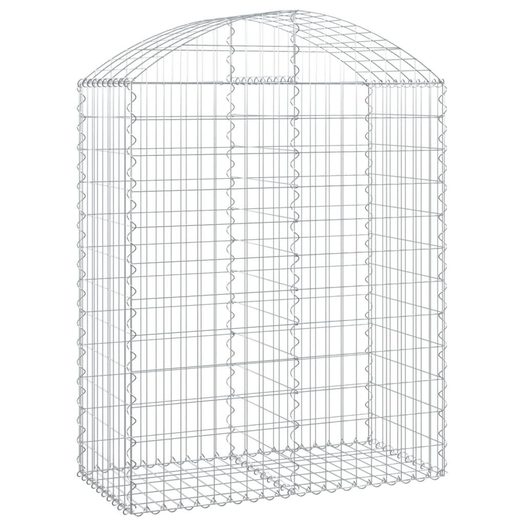 Vidaxl - Panier de gabions arqué 100x50x120/140 cm Fer galvanisé vidaXL 153436 - Image 2