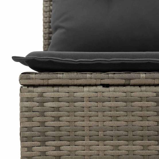 Canapé Jardin Inclinable Résine Tressée Détente Terrasse Gris – ComfortXL Outdoor Living - Image 8