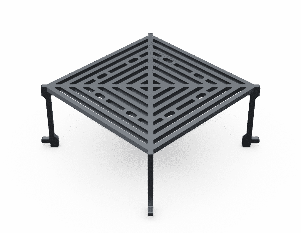 Grille Braséro CEVENOL 103cm - Carré - GRILL CHIC